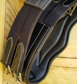 Black elasticated Stud girth 